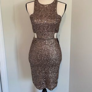 NWT Gold/Glitter Dress Size 4
